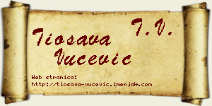 Tiosava Vučević vizit kartica